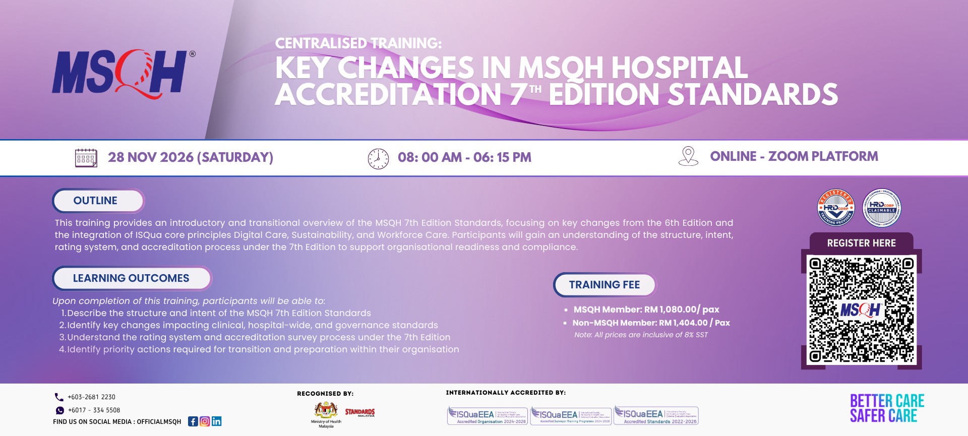 Banner - Key Changes in MSQH Hospital Accreditation 7 Edition Standards